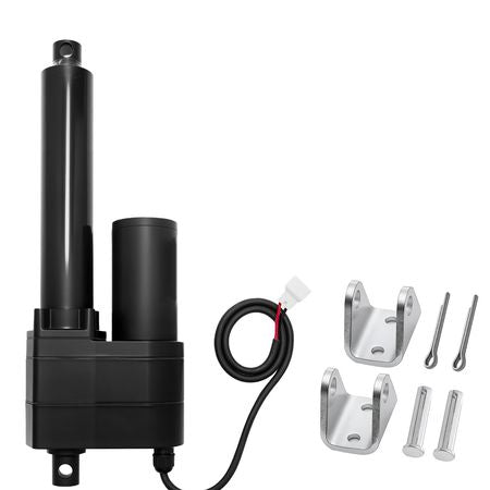 12V Linear Actuator, 6 Inch Ultra Heavy-Duty 2023lbs/9000N Linear Motion Actuator, IP65 Waterproof 0.2"/s with Mounting Brackets for Industrial Machinery Vessels, Heavy Lifting Systems