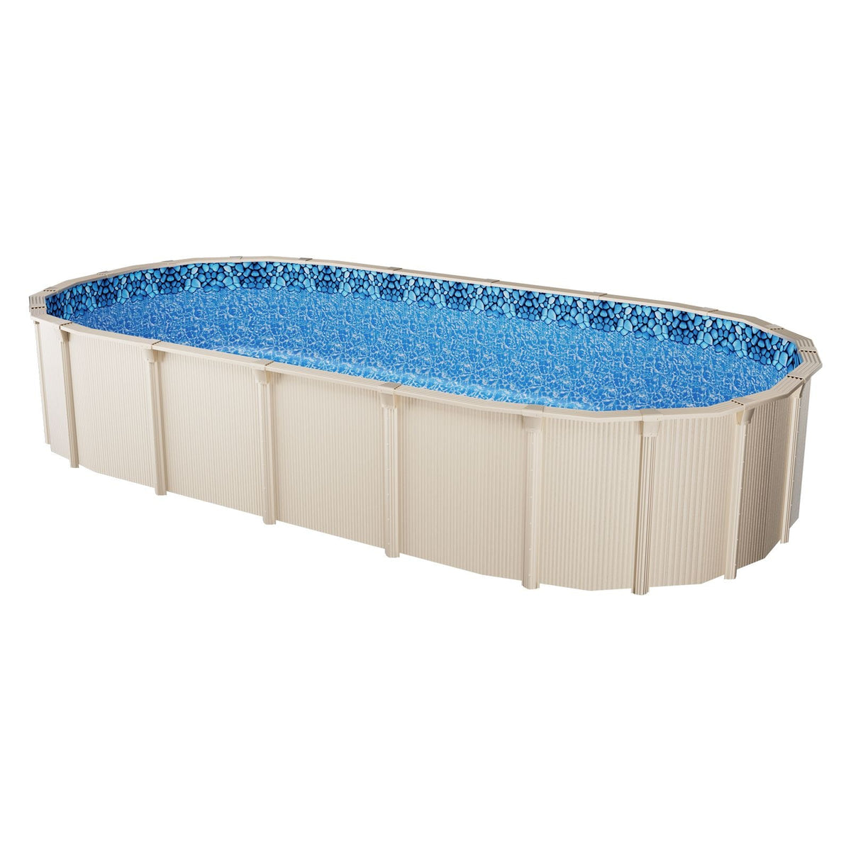 18-Foot-by-33-Foot Oval Pool Liner for Unibead Above Ground Swimming Pools, Standard Gauge, 52inch Wall Height