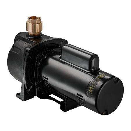 2 HP Shallow Well Jet Pump, 230 Volt, 5200 GPH Cast Iron Well Jet Pump, with 112 ft Max Head Lift, Check Valve, Thermal Protection, Automatic On/Off, for Garden Irrigation Lawn Sprinkler System