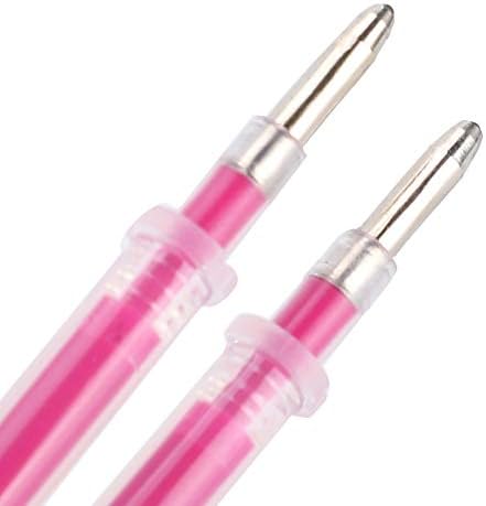 TOPINCN 100Pcs Fabric Marker Pen Refill, Heat Erasable Pens Refill Fabric High Temperature Disappearing Pens Refill Fabric Marker Pen Tailoring Tool for Fabric Quilting Sewing