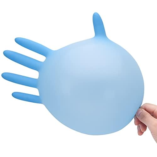 Disposable Nitrile Exam Gloves, Blue, Nitrile Gloves Disposable Latex Free, Medical Gloves, Cleaning Gloves, Food-Safe Rubber Gloves, Powder Free, Non-Sterile, 50-ct Box (X-Small)
