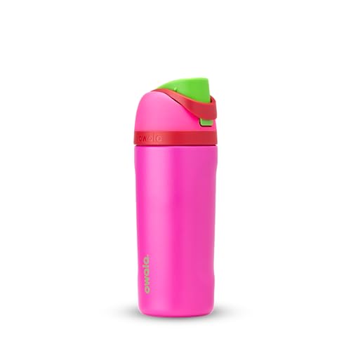 Owala FreeSip Insulated Stainless Steel Water Bottle with Straw for Sports and Travel, BPA-Free, 24oz, Foggy Tide