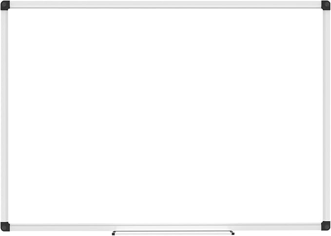 XBoard Large Magnetic Whiteboard 60 x 40 Inch, Dry Erase Board for Wall with Marker Tray | Aluminum Frame Message Presentation Board