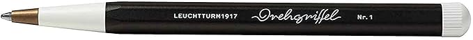 LEUCHTTURM1917 - Drehgriffel Writing Pen (Black) - Gel Pen with Black Ink Included