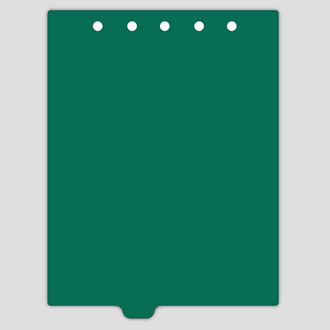 Carstens - Heavy Duty Plastic Ring Binder Dividers, Bottom Tab, 1/9 Cut, Tab 4 Position, US Letter, Green, Pack of 10, (2619-04) - Ideal Medical Chart Dividers or Index Tabs for 3 Ring Binders