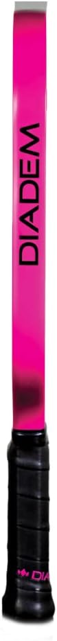 Diadem Warrior Pickleball Paddle | Carbon Fiber Face, 3X L-Core Hybrid Nomex Polymer Honeycomb Core, Grit Paint Surface for Spin, Control and Power | Indoor/Outdoor | USAPA Approved