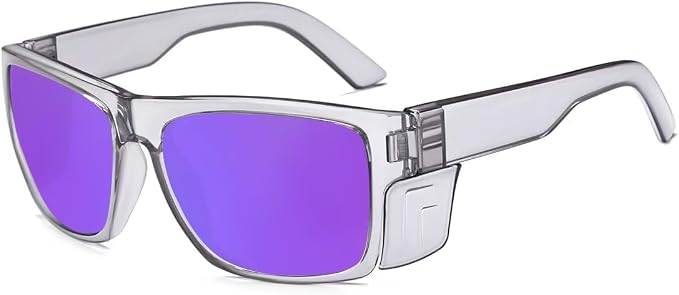 UV400 Polarized Safety Sunglasses – ANSI Z87.1 Certified, 100% UV Protection, Anti-Glare, Impact Resistant