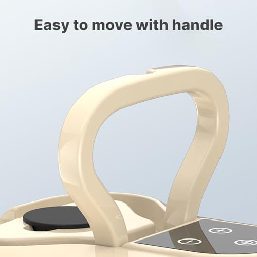 Irishom Handheld Multi-surface Steam Cleaner with 6pcs Accessories, Touch Screen 6 Levels Adjustable 105℃/221℉ Deep Cleaning Steamer with Portable Handle 1200ml/40.5oz Water Tank