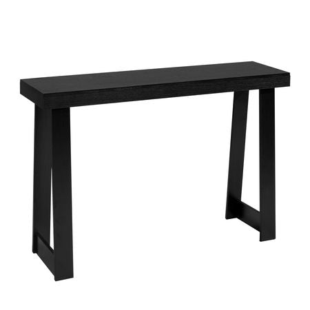 46 in Console Table, Modern Desk Behind the Couch, Wooden Rectangle Entrance Desk, Narrow Long Sofa Table Accent Stand for Hallway, Bedroom, Living Room, Foyer, Easy Assembly, Black