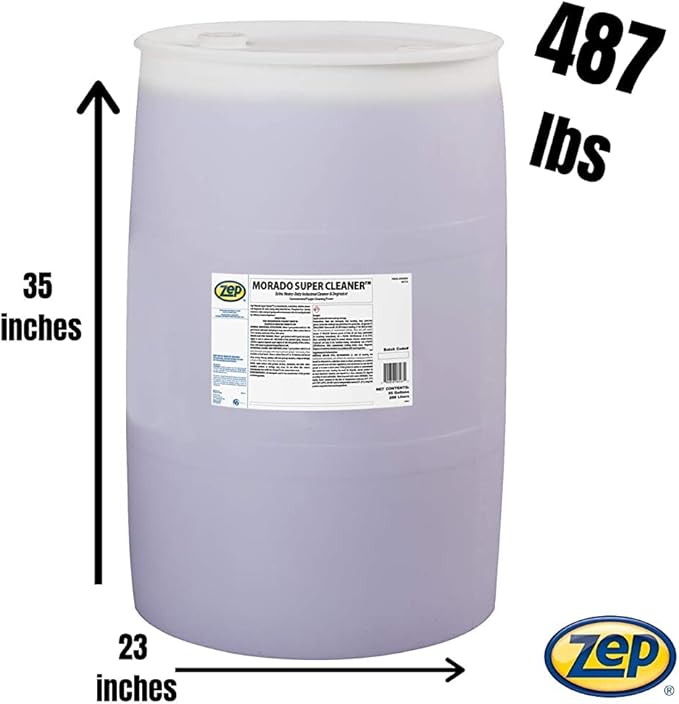 Zep Morado Concentrated Super Cleaner - 55 Gallons (1 Drum) 85685 - Industrial Degreaser (BUSINESS USE ONLY, DELIVERED VIA TRUCK)