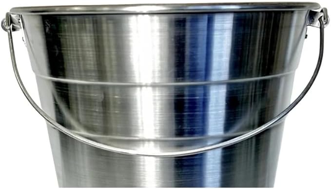 Aluminum Small Metal Bucket with Handle – Ideal Flower Bucket for Garden or Beer, Party, Ice | Buckets for Drinks, Storage, Decor – 1.5 Gallon Capacity