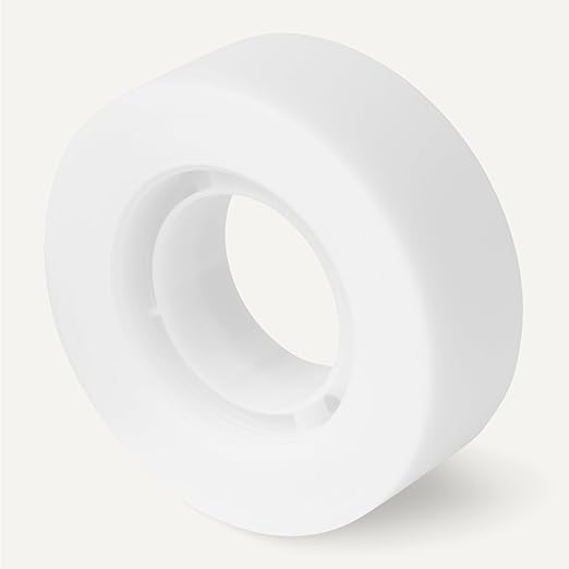 Amazon Basics Matte Finish Tape, Invisible Tape, 3/4" x 1000"(27.78 Yards), 12-Pack, Transparent