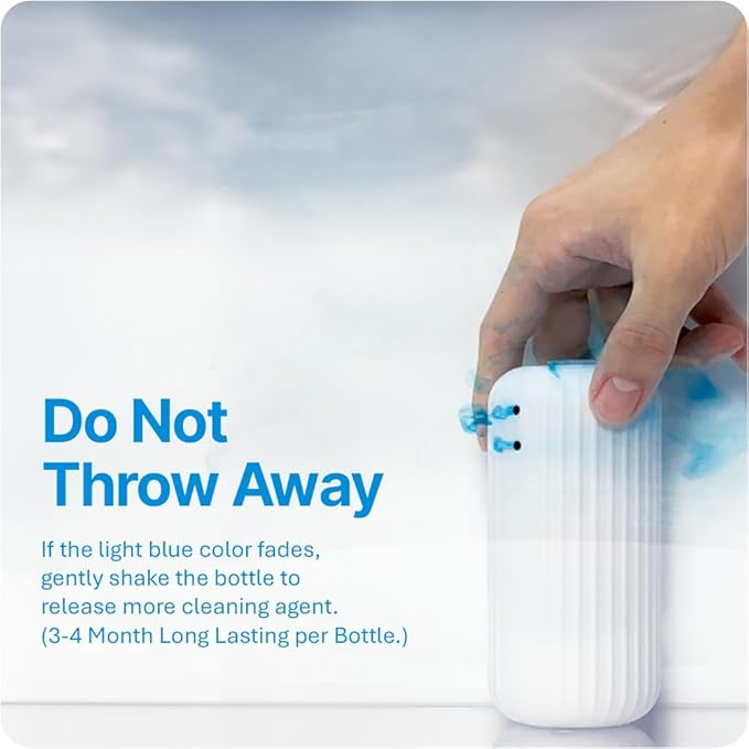 Fresh & Fresh Automatic Toilet Bowl Cleaners - 5 Bottles(UPTO 2500 FLUSHES/Bottle), Commercial and Residential Cleaner 3-4 MONTH Lasting Toilet Bowl Cleaner Bottle