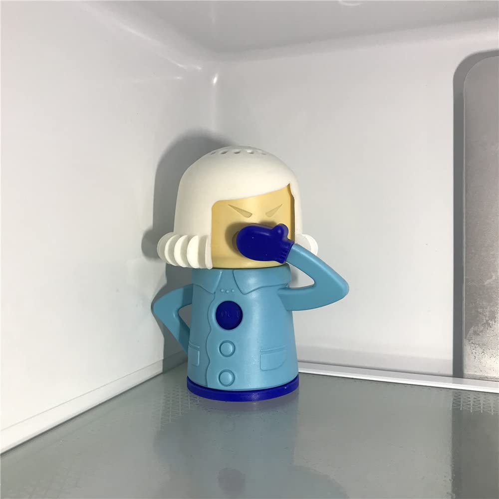 Aivwis Chilly Mama Fridge Deodoriser, Angry Mama Fridge Cleaner, Freezer Odor Freshener Remover, Add Baking Soda Reusable Cute Kitchen Gadgets