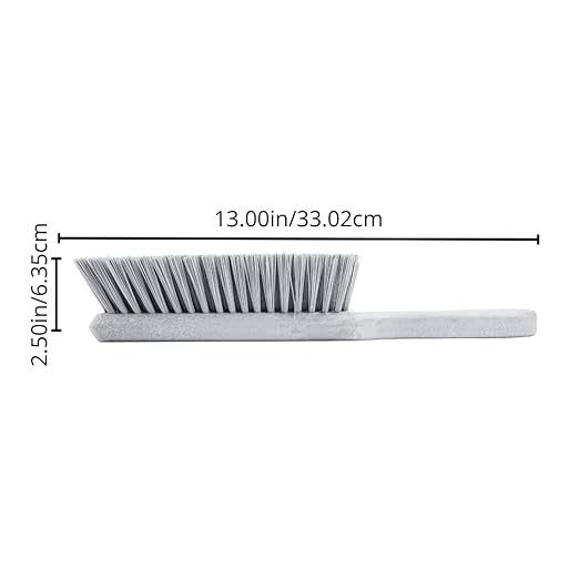 SPARTA Handheld Soft Counter Brush 8 Inch Bristle Span, Multi-Use Dust Brush with 5 Inch Handle for Tables, Countertops, and Delicate Surfaces, Polyester, Brown