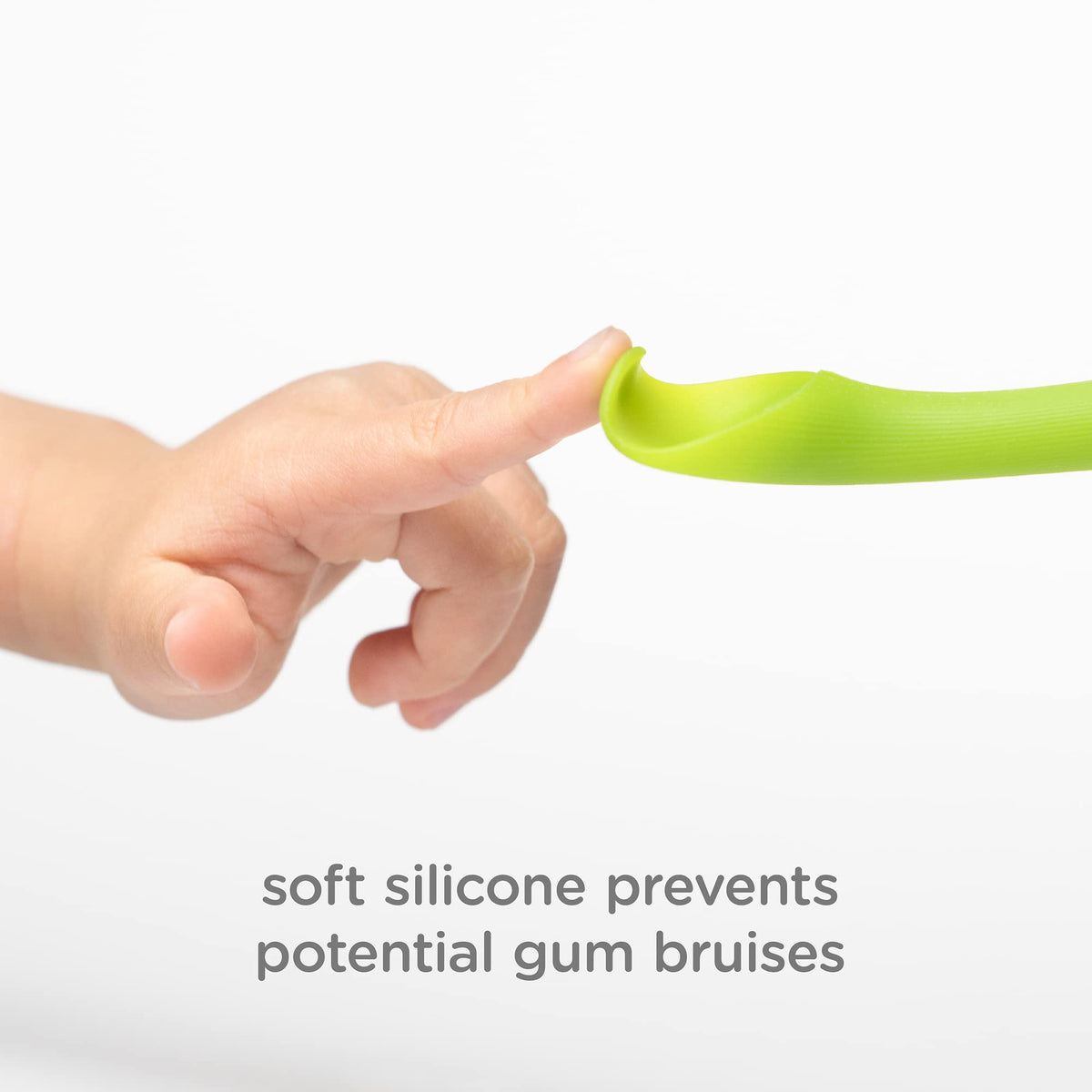 Olababy Baby and Children's Spoon (Training, Set of 2) - Flexible Learning Spoon for Complementary Foods Introduction | Soft, Flexible Silicone BPA-Free