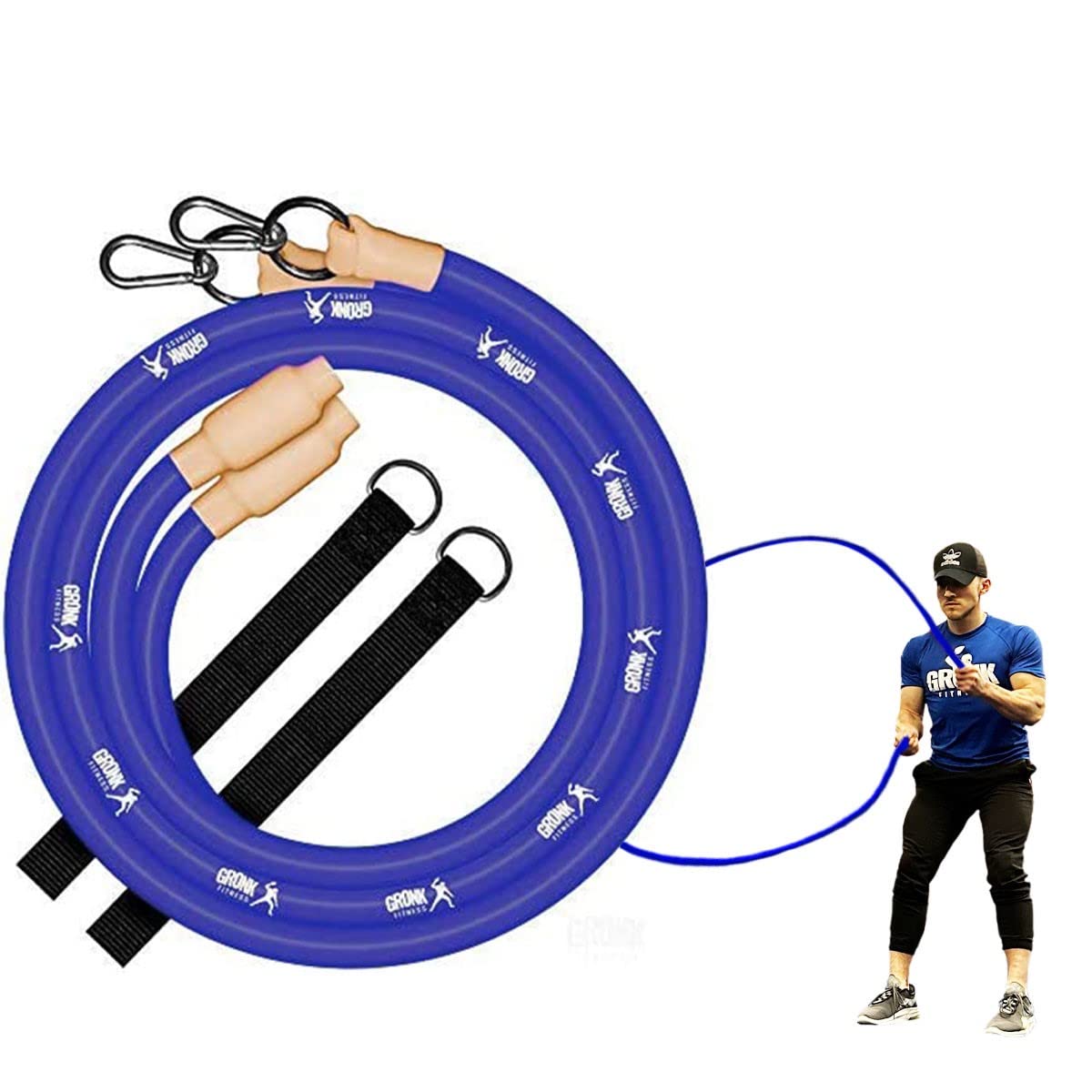 INERTIA WAVE – Gronk Fitness Edition | Dynamic Rubber Battle Ropes Alternative for Home and Gym | Maximize Calorie Burn | Revolutionary Fitness Equipment for Abs and Full Body Workout | Get Results