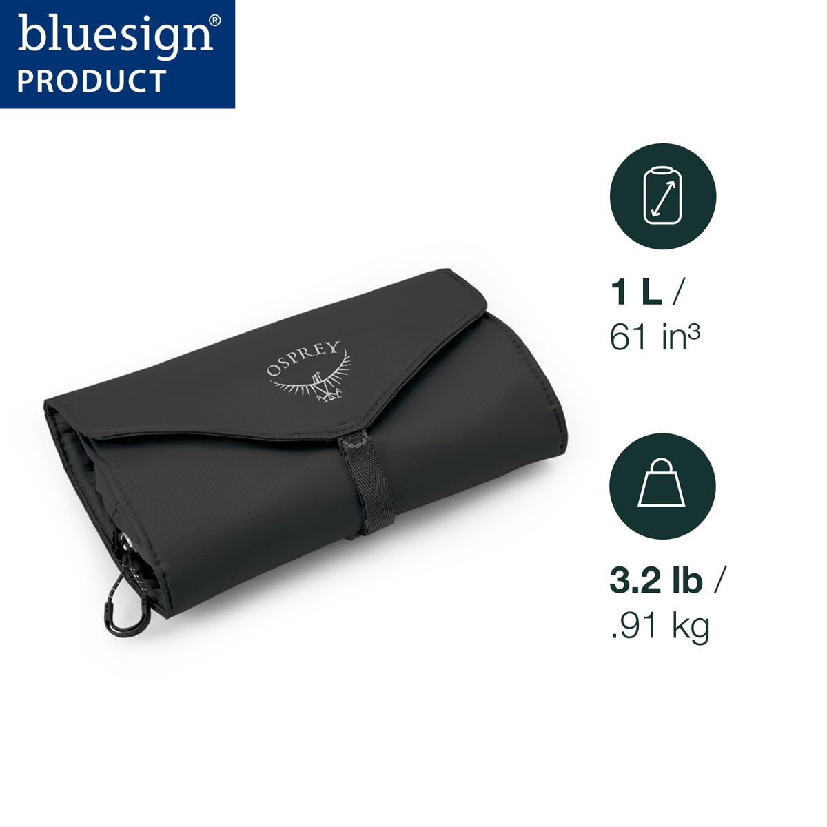 Osprey Ultralight Roll Packing Organizer, Black