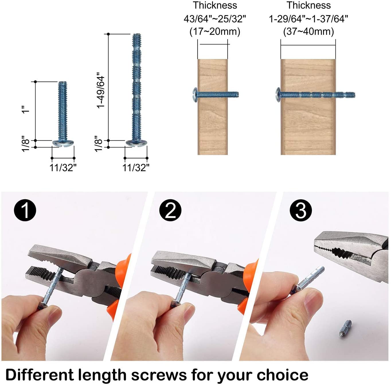 Amerdeco 10 Pack Matte Black Cabinet Knobs 1.2 Inch(30mm) Single Hole Cabinet Handles Dresser Knobs Drawer Knobs and Pulls for Bathroom Cabinets ZH0008