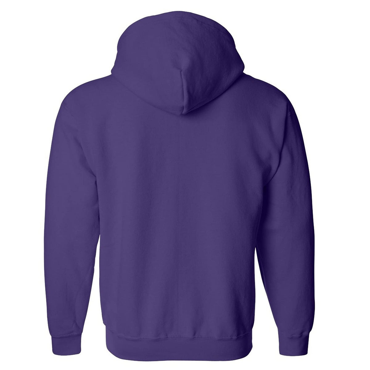 Gildan Heavy Blend Unisex Adult Full Zip Hooded Sweatshirt Top (XL) (Purple)