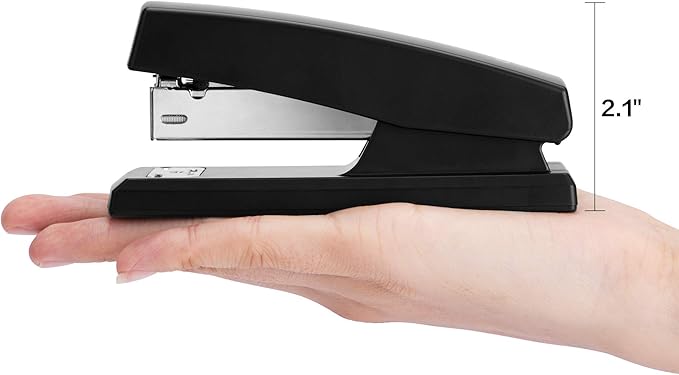 Deli Stapler, Desktop Staplers with 640 Staples, Office Stapler, 25 Sheet Capacity, Black