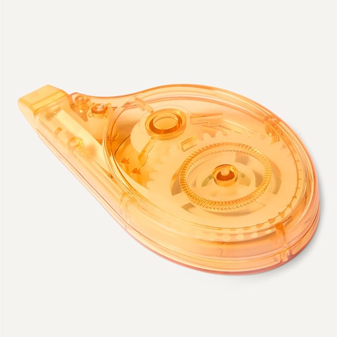 Amazon Basics White-Out Correction Tape with Dispenser, 39.3ft, 10-Pack, Fast, Clean and Easy to Use Tear-Resistant Tape Office or School Supplies, Green, Orange, Purple, Red, Blue