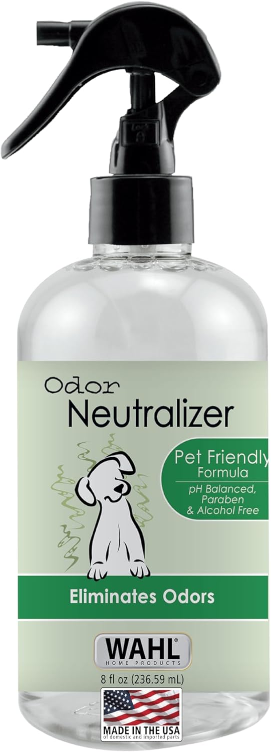 Wahl USA Scent Free Pet Odor Neutralizer Spray for Dog's Skin and Coat - Perfect for Between Baths â 8 oz â Model 820012