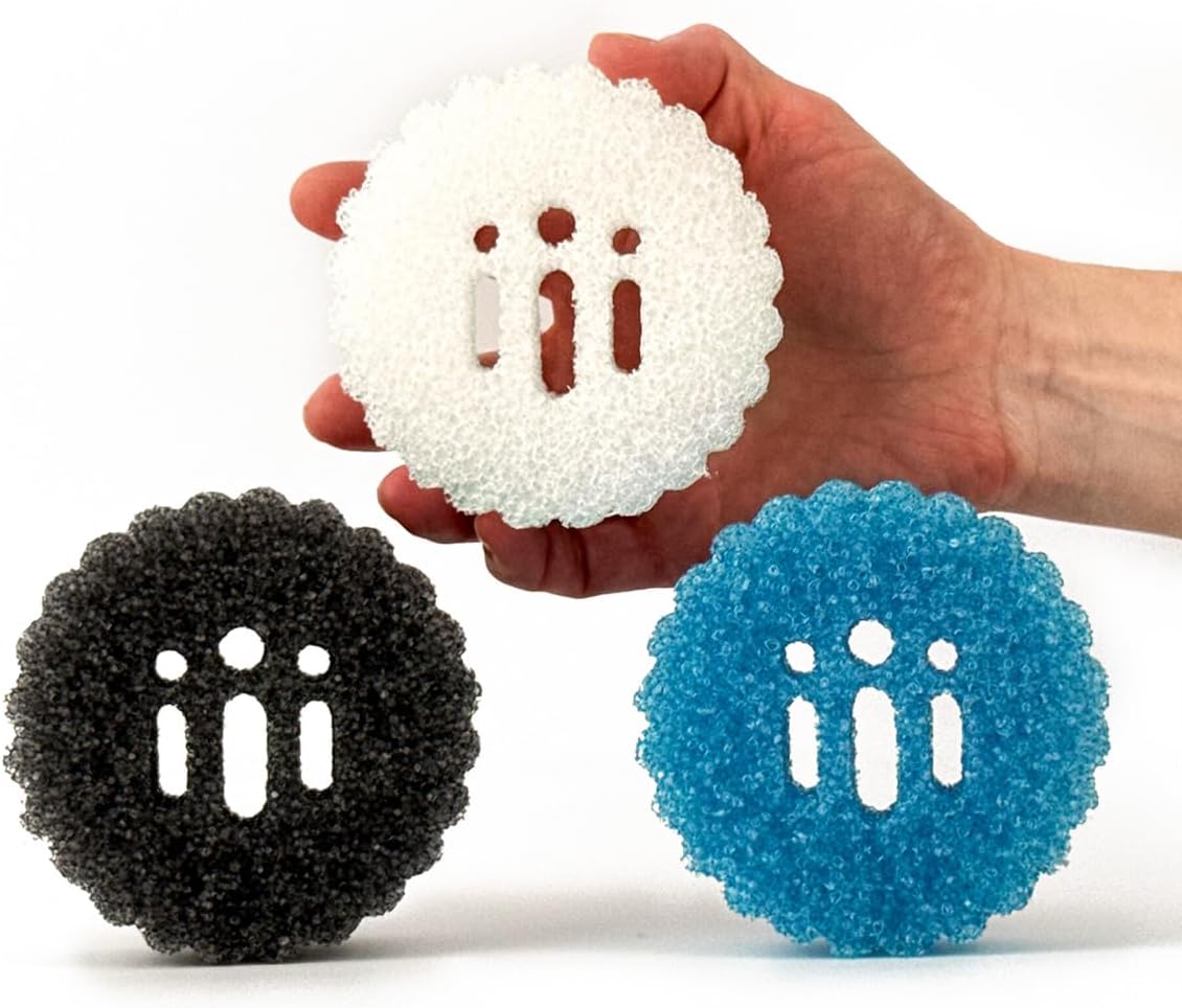 Used by Humans⢠High-Performance Dish Sponge Set â Scratch-Free Scrubber for Kitchen & Bathroom, Flexible, Odor Resistant, Reusable, Deep Cleaning Power â Cleans Like a Dreamâ¢