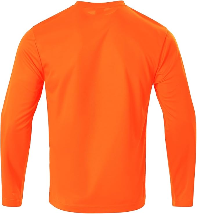 Mens Long Sleeve T-Shirts Casual Crew Neck Tee Shirt Summer Soft Running Swimming Cycling Fishing Tops