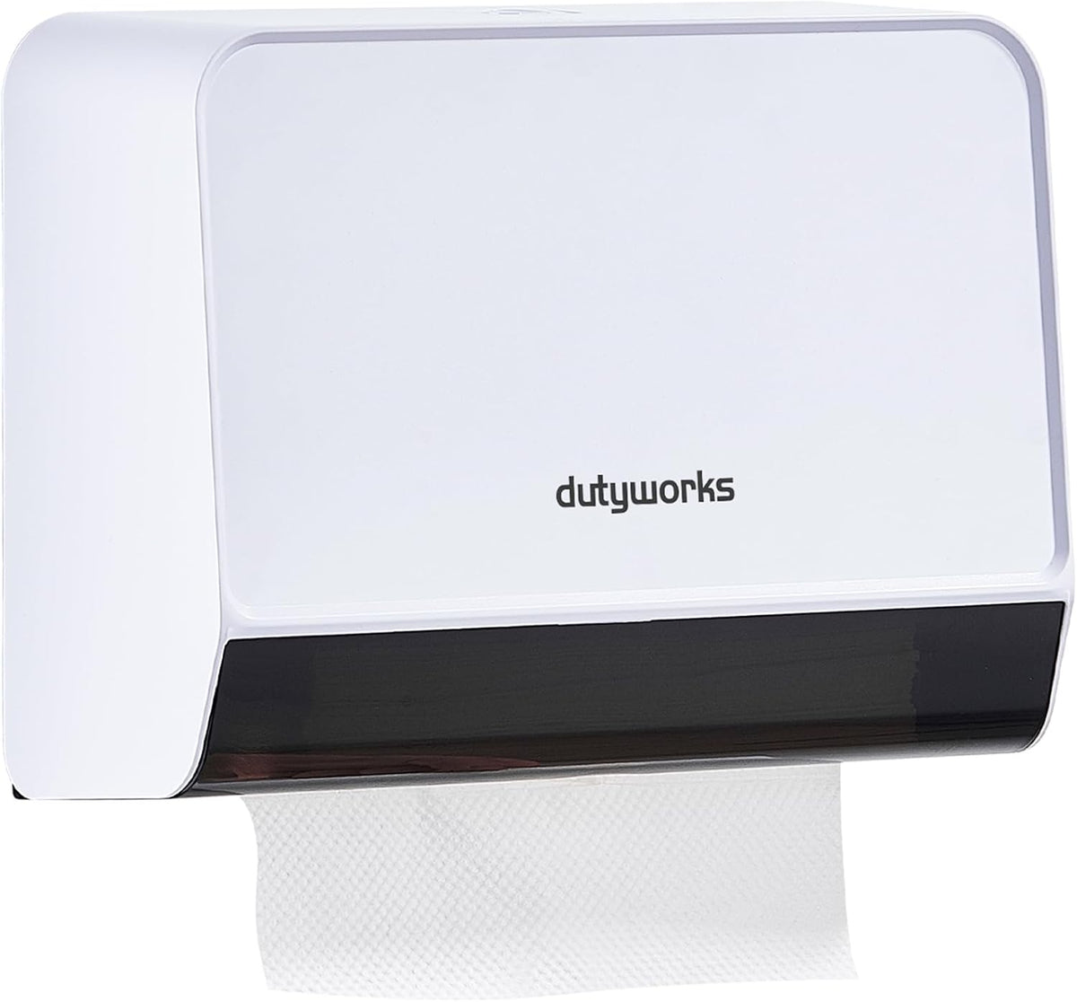 Paper Towel Dispenser Wall Mounted, Multifold Hand Towel Dispenser for Kitchen Bathroom Home Business, Trifold/C Fold/Z Fold Paper Towel Holder with Lock, Universal Paper, White