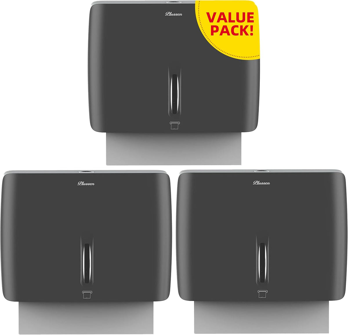 Trifold Paper Towel Dispenser Black Pearl Premium Grade 10â
â Length X 8¼â High X 3¾â High for Traffic Areas(Pack of 3)