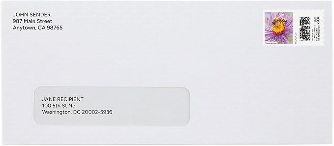 Spring Honeybee NetStamps 1200-Pack (50 Sheets) Printable Postage Labels (Stamps.com Subscription Required) - Print Approved Postage - Inkjet & Laser Printers - Business, Personal, Home