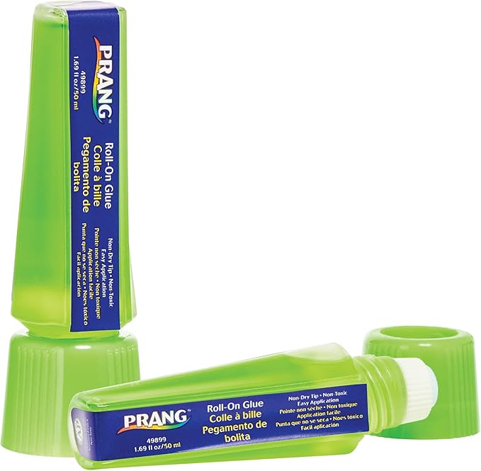 Prang Roll-On Liquid Glue, Green, 1.69 Oz., 1 Count