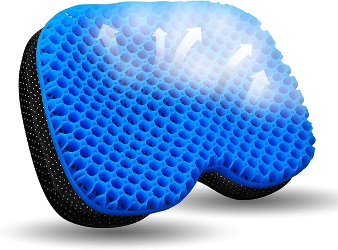 NEW-Vi Anti-Slip Kayak Seat Cushion - Waterproof Thicken Gel Boat Kayak Canoe Rowing Stadium Pad for Sit in Kayak Chair Kayak Accessories Equipment Gear for Fishing Kayak