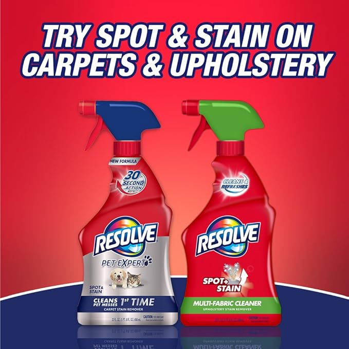 Resolve Carpet Steam Cleaner Solution, 22 fl oz Bottle, 2X Concentrate (Pack of 1)