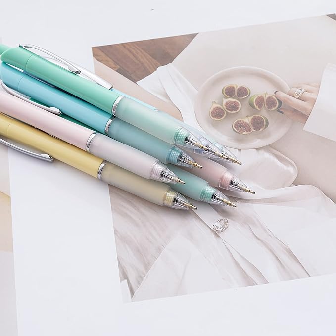 Ball Point Pen Black Ink Ballpoint Pens with Super Soft Grip Medium Point 1.0mm Office Pens (12 pack)