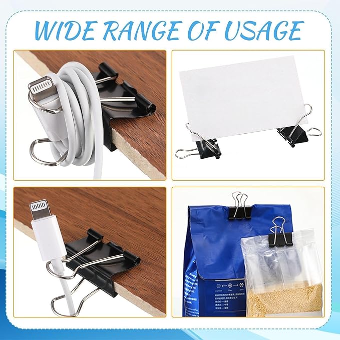 Jetec 500 Pieces 0. 6 Inch Black Binder Clips Bulk Small Paper Clamps Metal Paper Clips for Teachers Students Classroom Business Office and School Office Supplies