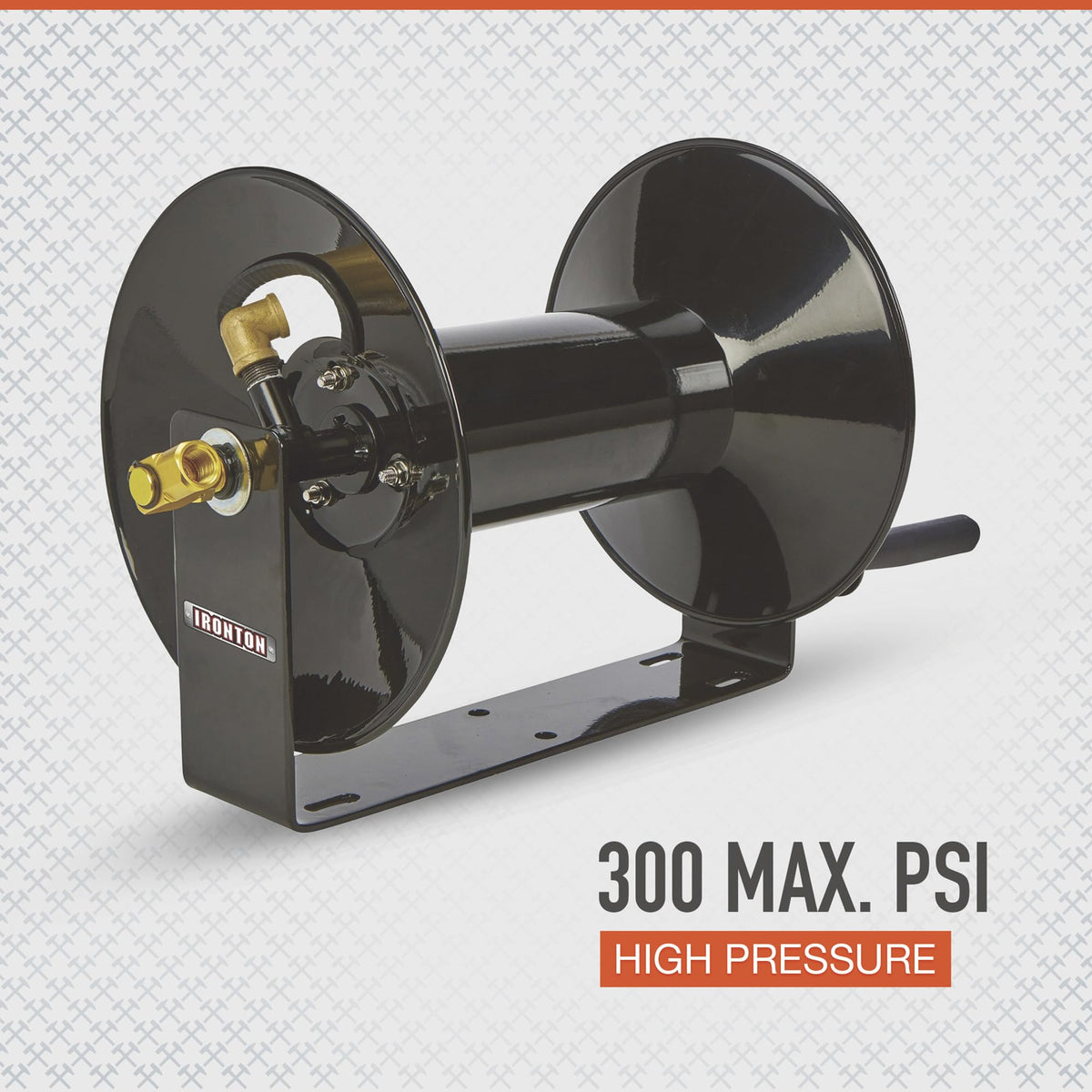 Ironton Air Hose Reel - holds 3/8in. x 100ft. Hose