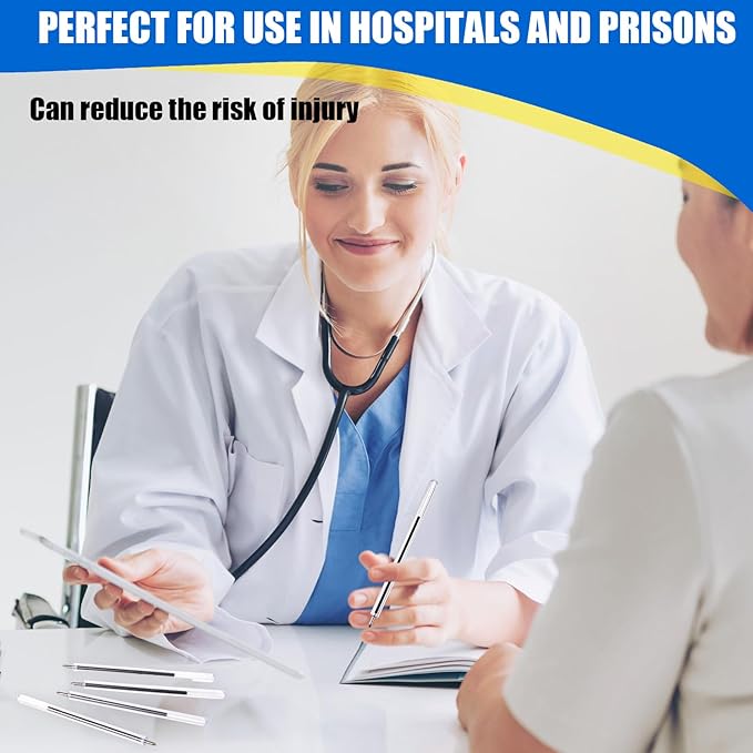 120 Pcs Safety Pens 3.8 Inches Flexible Non-lethal Writing Pens for Mental Health Hospitals and Prisons