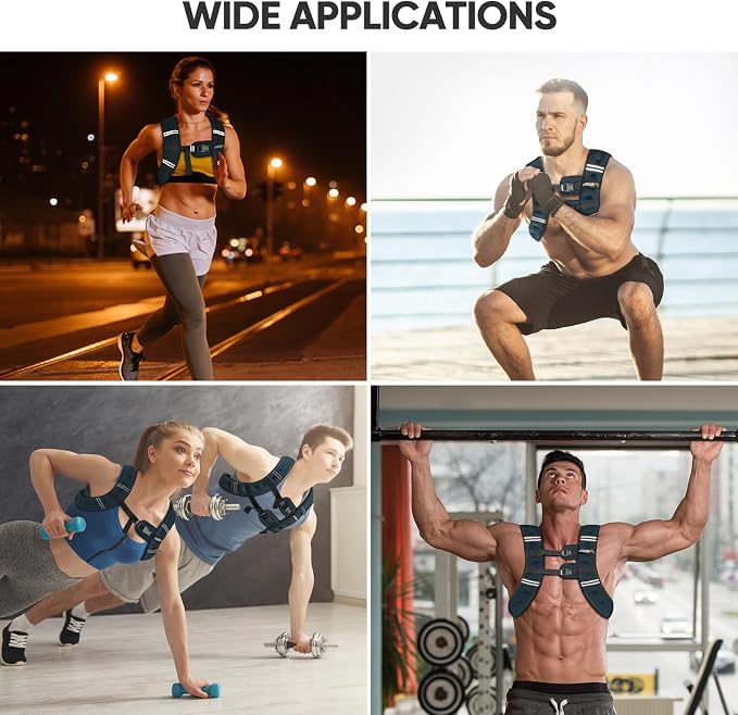 APEXUP Weighted Vest Men Women, Weight Vest for Women Workout Equipment for Strength Training Running