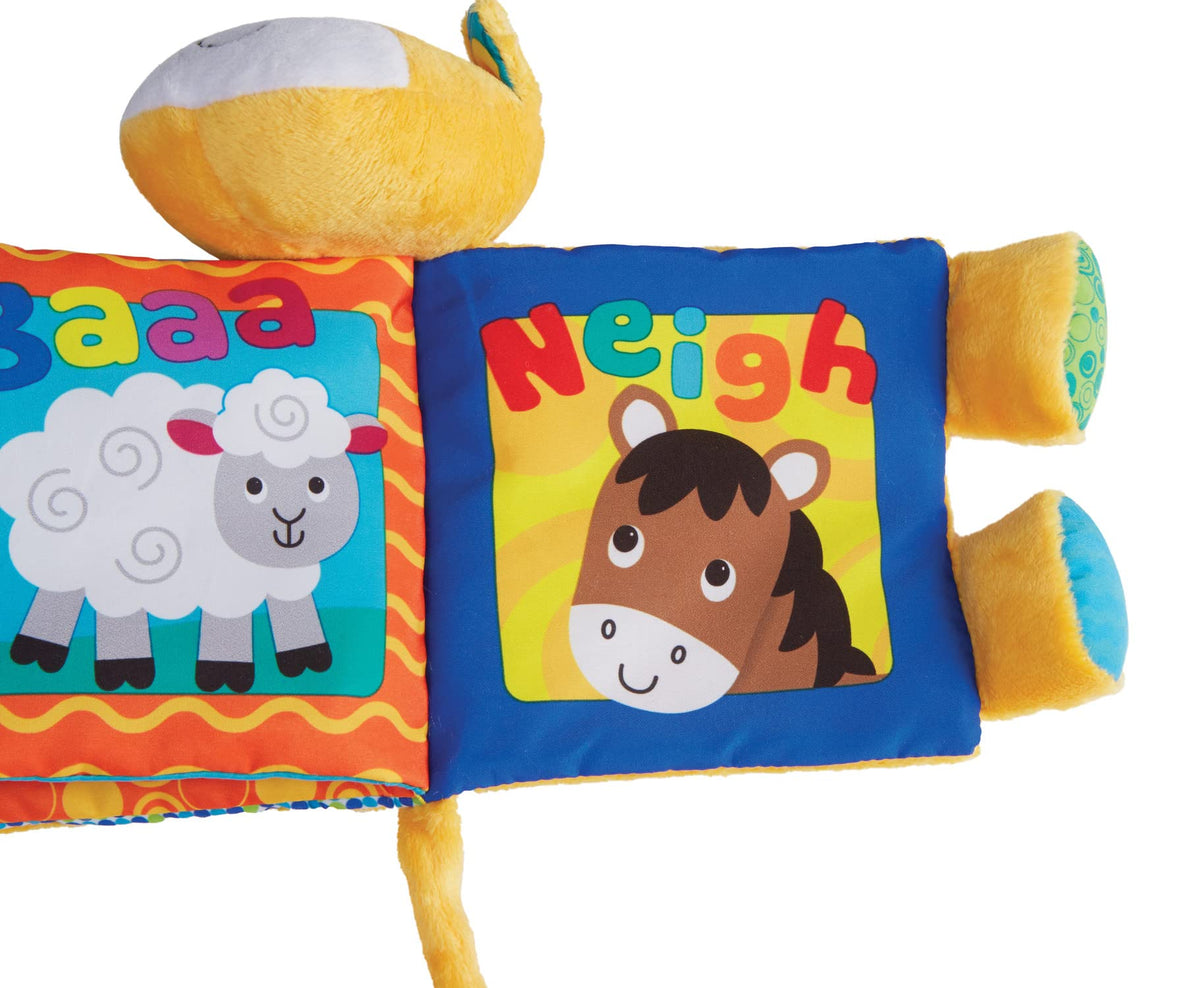 Kidoozie Farm Friends Crinkle Book Toy - A Fun and Educational Toy for Your Little One Ages 3 to 18 Months - Machine Washable - Encourages Sensory Exploration and Early Learning!