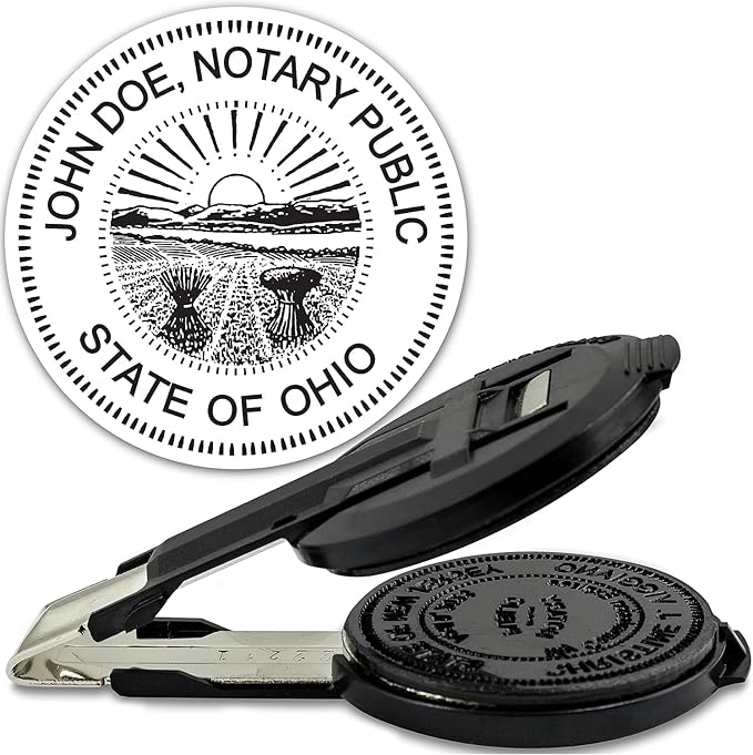 MaxMark Insert Only for Notary Seal Round Embosser for Ohio State