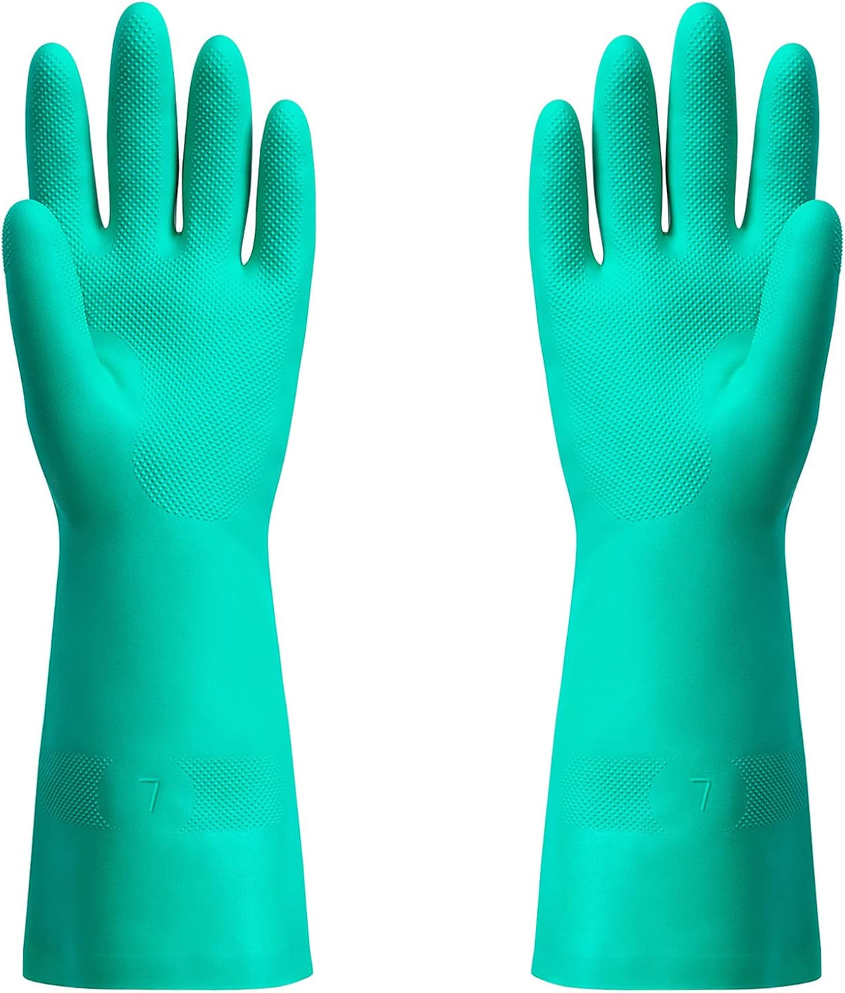 ThxToms Chemical Resistant Nitrile Gloves, Resist Household Acid, Alkali, Solvent and Oil, Latex Rubber Free, 1 Pair Small