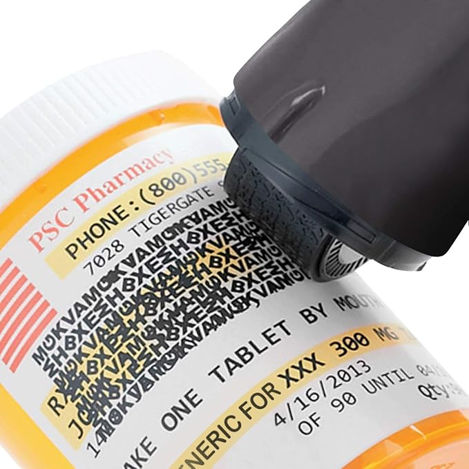 Guard Your ID Advanced Security Roller 2.0 for Identity Theft Prevention Stamping Black