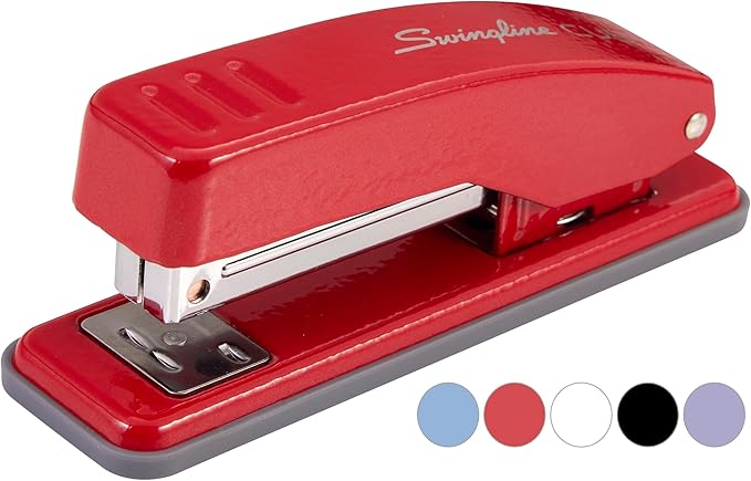 Swingline Stapler, Cub Compact Desktop Stapler, 20 Sheet Capacity, Metal, Rio Red (S701070)