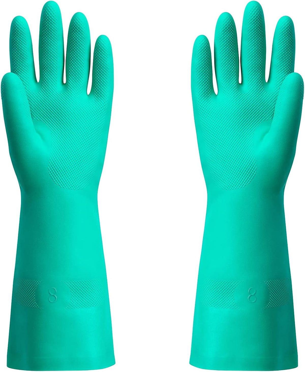 ThxToms Chemical Resistant Nitrile Gloves, Resist Household Acid, Alkali, Solvent and Oil, Latex Rubber Free, 1 Pair Medium