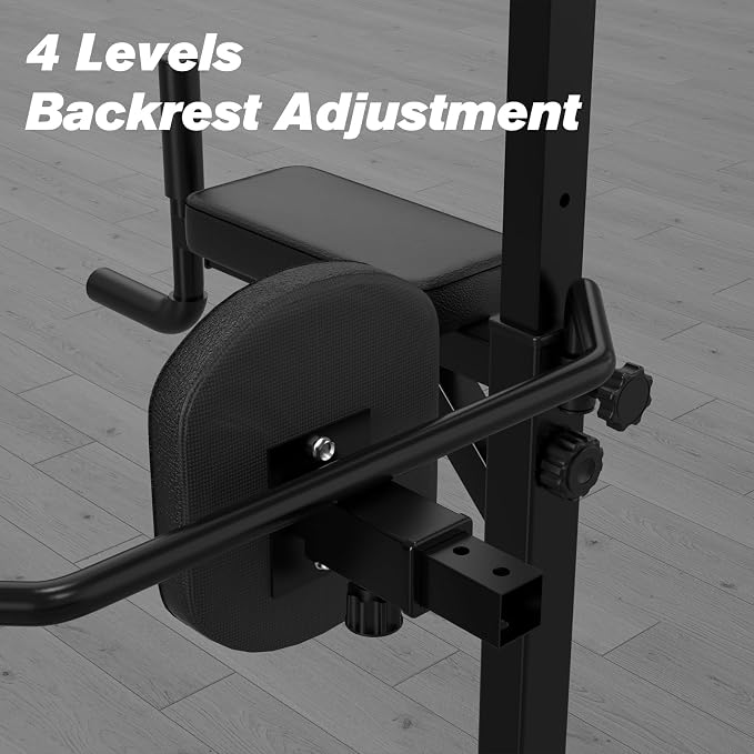 RELIFE REBUILD YOUR LIFE Power Tower Pull Up Bar Station Workout Dip Station for Home Gym Strength Training Fitness Equipment