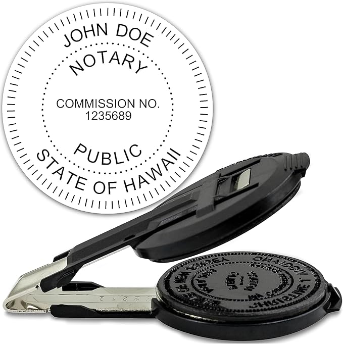 MaxMark Insert Only for Notary Seal Round Embosser for Hawaii State