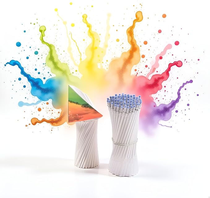 20 Pcs White Gel Pen Refills, Glitter and Metallic Gels Pen Refills, 0.7mm Gel Ink Pen Replacement Coloring Pens Art Marker for Crafting Drawing,Pens and Refills