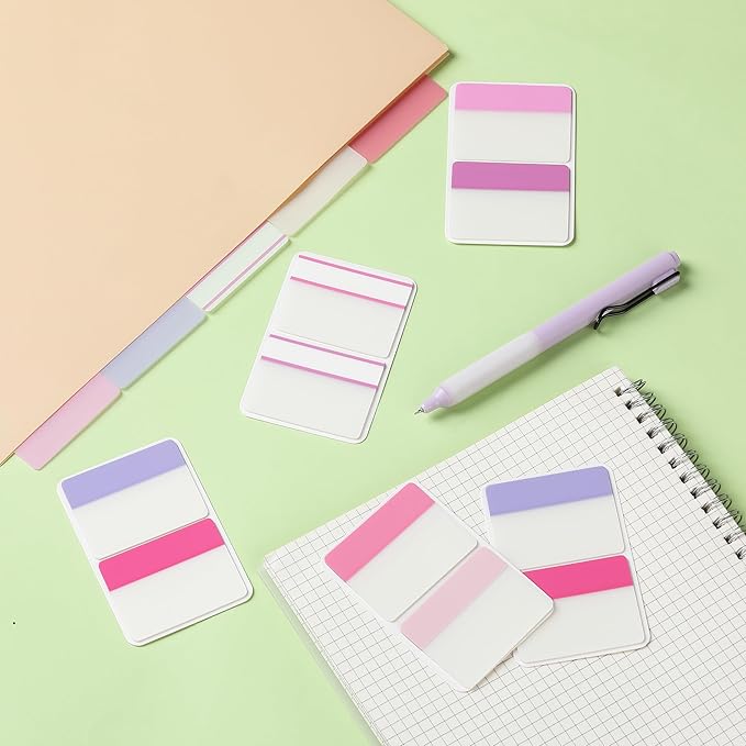 Mr. Pen- Sticky Index Tabs, 500 Pcs, 21 Sets, Colorful Sticky Tabs for Notebooks, Page Markers, Page Tabs for Binders, Page Tabs Sticky Tabs for Books, Notebook Tabs, Book Sticky Tabs for Notebooks